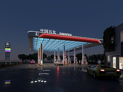现代加油站 加油站