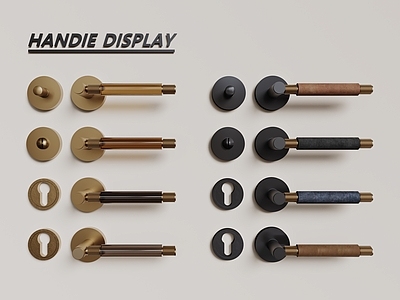 现代极简拉手 现代五金门把手 皮革门把手 水晶门把手