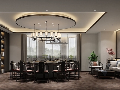 新中式包厢 新中式餐厅VIP