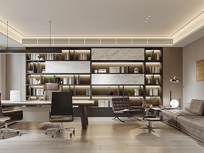 现代办公室 现代董事长办公室