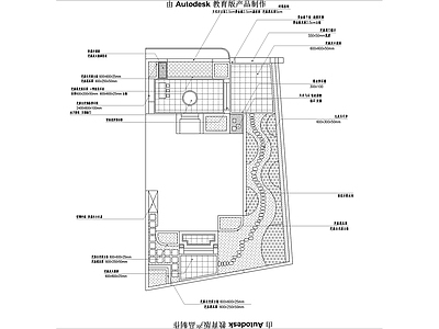 现代庭院 景观庭院 施工图