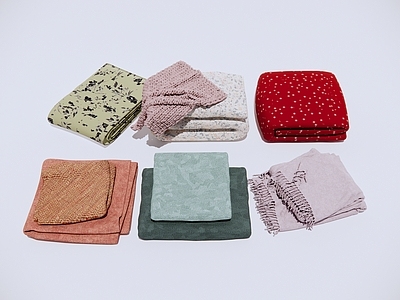现代床品 折叠毛毯 毯子床品