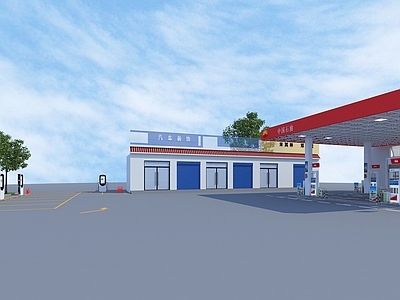 现代加油站 加油站充电桩 加油站 充电桩