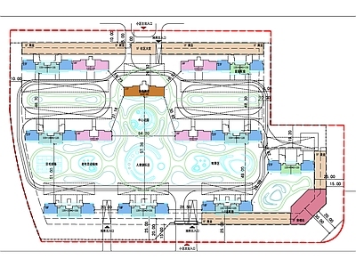 现代庭院 现代居住区景观设 施工图