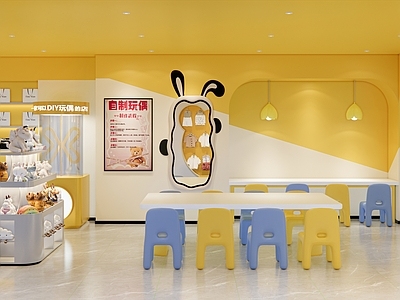 现代儿童活动空间 玩偶店 儿童娱乐 手工娃娃 DIY玩偶 DIY银饰 戒指