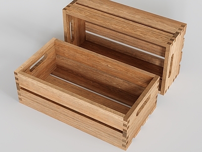 厨房用品组合 木箱周转箱 木盒子 收纳箱工具箱 蔬菜框水果框