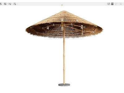 现代遮阳伞 茅草户外伞遮阳伞