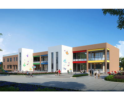 现代幼儿园建筑 碧桂园6班幼儿园 平立剖全套图纸 施工图
