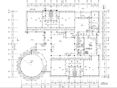 幼儿园建筑 二层托儿所 活动室卧室办公室 内庭中庭 施工图