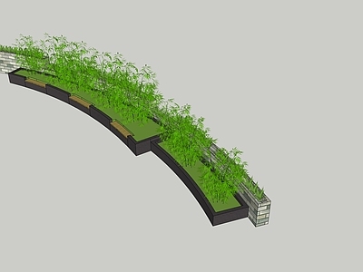 现代景观座椅 花池座椅