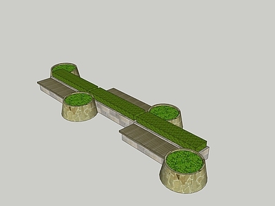 现代景观座椅 花池座椅