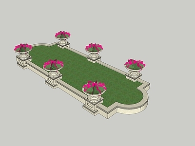 现代景观座椅 花池座椅