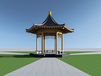 中式亭子 仿古六角亭