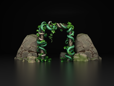 藤蔓 藤蔓 卡通藤蔓 石头 植物 卡通石头手绘石头 植物 植被 景观石头大门