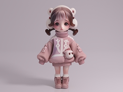儿童 少女 女孩 美女 雕像摆件 卡通人物 美陈道具装饰 动漫游戏