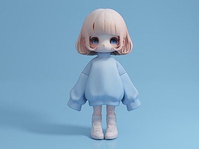 儿童 少女 女孩 美女 摆件手办装饰 美陈道具雕像 艺术品创意 动漫游戏