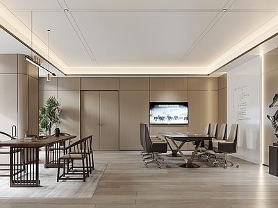 新中式会议室 新中式会议室