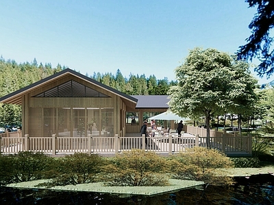 原木小公建 木屋 林中小屋 会所 小公建 独立住宅