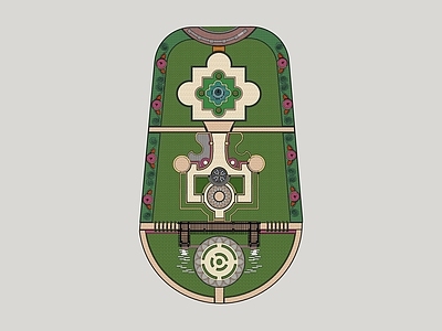 法式欧式景观公园 轻奢 法式 美式 宅间