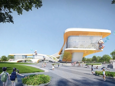 现代简约其他商业建筑 儿童公园 探索中心 儿童乐园建筑 公园建筑 办公楼
