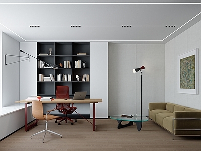 现代经理办公室 经理室 总经理办 老总办公室