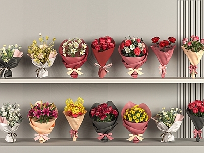 现代简约花艺 现代简约花束 简约花艺 手捧花 玫瑰花手捧 百合秋菊手捧