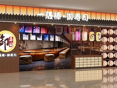 日式门头 日式门头 日料店门头 寿司店门头 日式烧鸟门头 门头设计