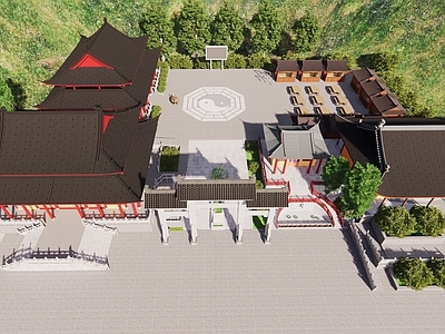 中式新中式其他店铺 寺庙