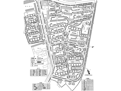 居住区规划 住宅小区总平面图 城市规划 施工图