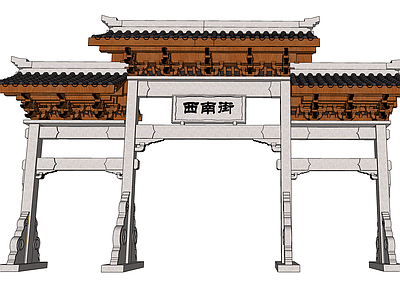 中式牌坊牌楼 牌坊牌楼 街道牌坊牌楼 公园牌坊牌楼