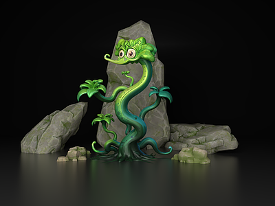 藤蔓 藤蔓 卡通藤蔓 石头 植物 卡通植物 Q版 卡通石头手绘石头 卡通素材卡通元素