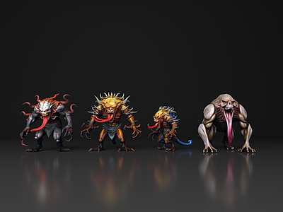 其他动物 变异物种 外星人 魔兽 妖怪 火焰恶魔恶魔之王 魔兽 妖魔 外星生物 异形