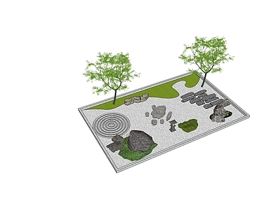 现代屋顶花园 景观院子