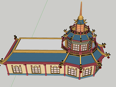 欧式法式风格建筑 乐园特色建筑