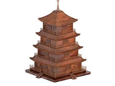中式古建 塔 塔楼 古建 佛塔