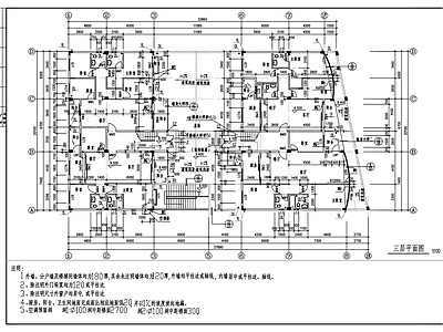 现代住宅楼建筑 商住楼建筑图 施工图