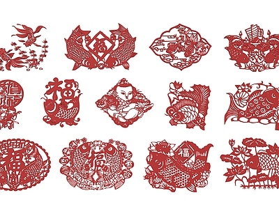 现代挂件 现代墙饰挂件 剪纸窗花 镂空皮影 年画饰品摆件