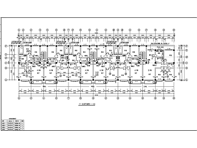 现代住宅楼建筑 一字形商住楼 建筑图 施工图