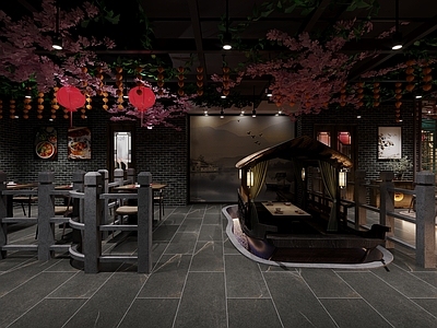 新中式中式中餐厅 中式汉风餐厅