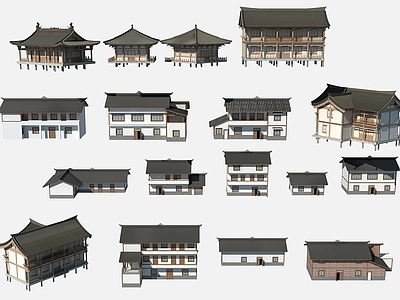 新中式民宿 现代乡村民房 乡村建筑 乡村自建房 民居建筑