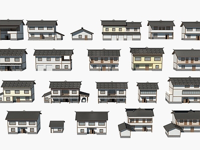 新中式民宿 现代乡村民房 乡村建筑 乡村自建房 民居建筑