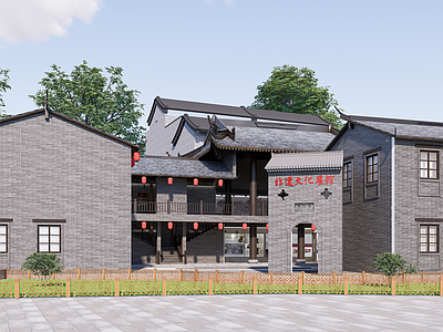 新中式博物馆 博物馆 非遗展馆 陈列馆