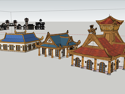 中式新中式古建筑 古建筑 宋朝建筑