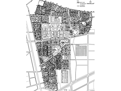 城市规划 总平面图 住宅商业办公教育 施工图