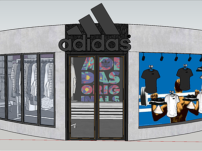 现代服装店 鞋店 男装店