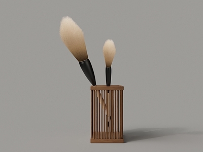 办公用品 毛笔 笔筒