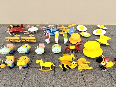 儿童器材组合 摇摇椅 儿童游戏器材 景观小品 攀爬网