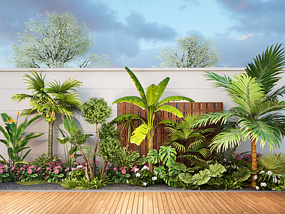 植物组合 现代庭院景观小品 园林景观 植物造景 植物堆 植物组合