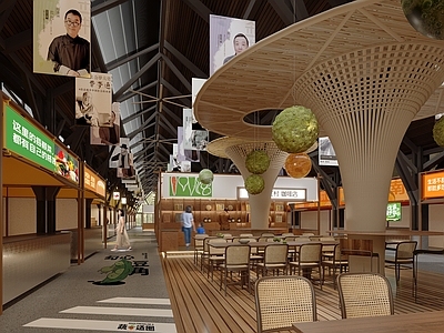 现代菜市场 菜场咖啡店
