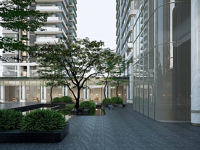 现代轻奢商业景观 龙湖示范区 精品示范区